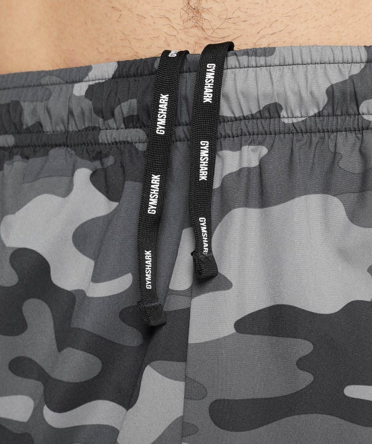 Pantalones Cortos De Llegada Gymshark Estampado Gris
