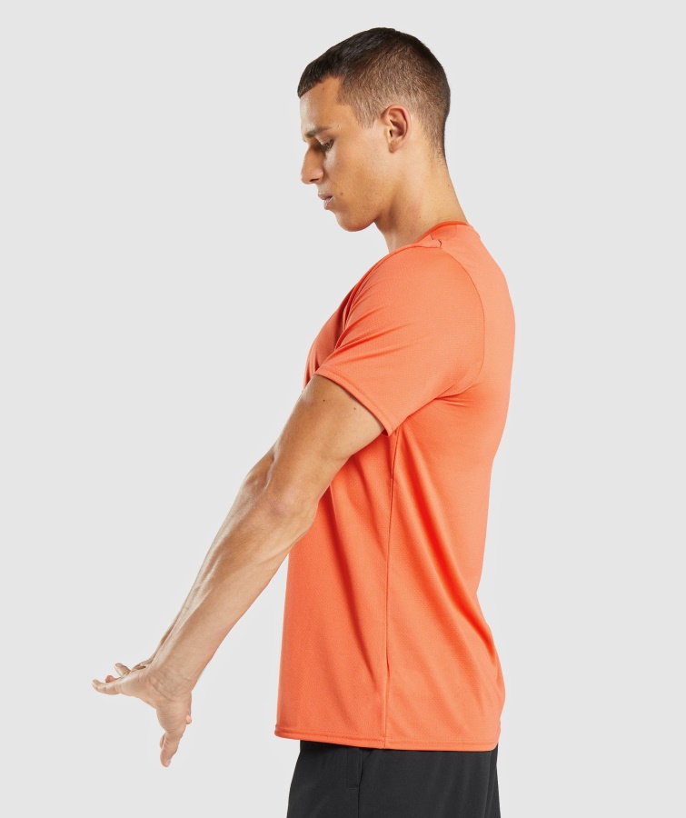 Camiseta Gymshark Llegada Naranja Papaya