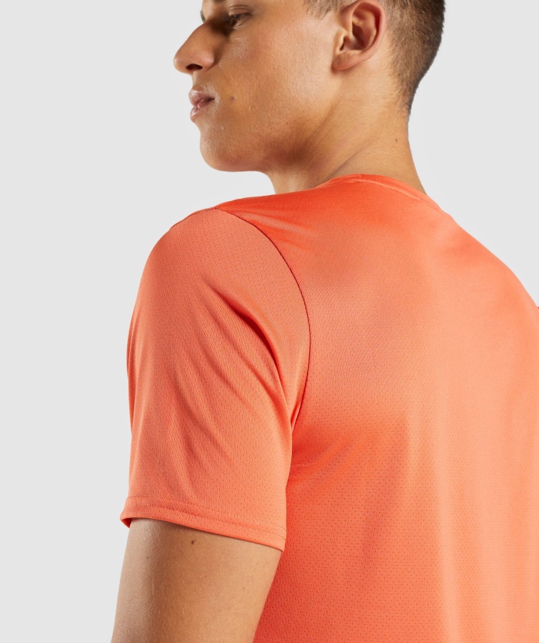 Camiseta Gymshark Llegada Naranja Papaya