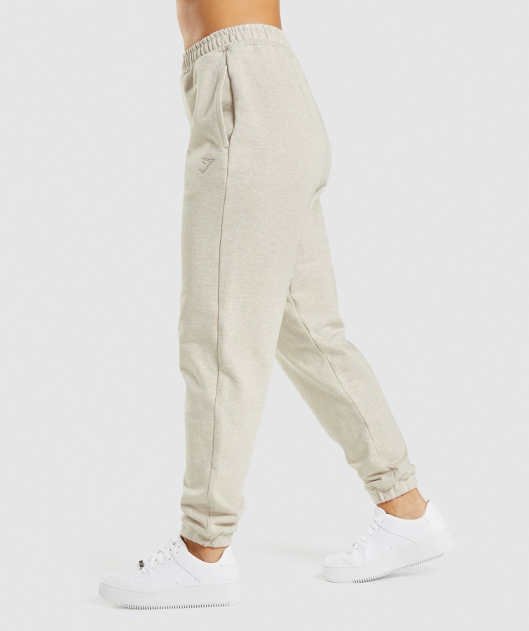 Joggers Gymshark Beige Marl Rest Day Sweats