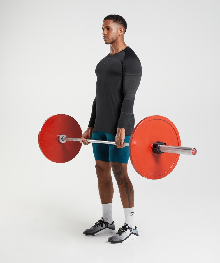 Camiseta De Manga Larga Gymshark Negra 315