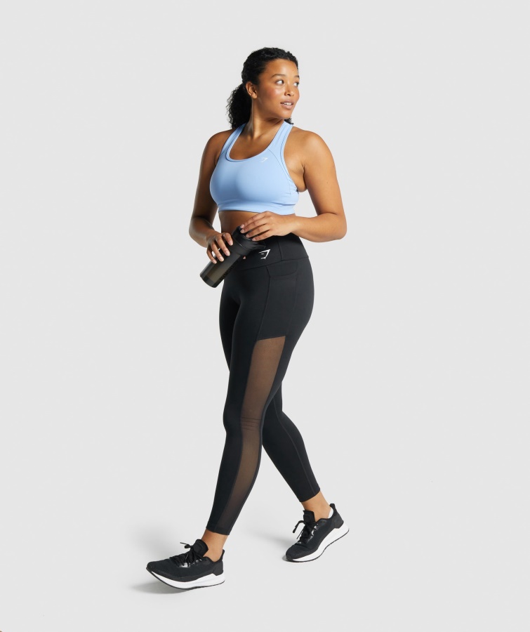 Botella Mezcladora Gymshark Negra 600ml