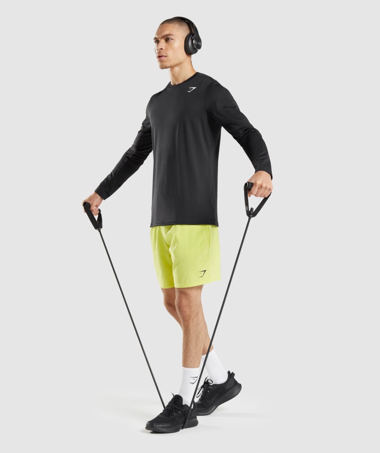 Camiseta Gymshark Negra Llegada Manga Larga