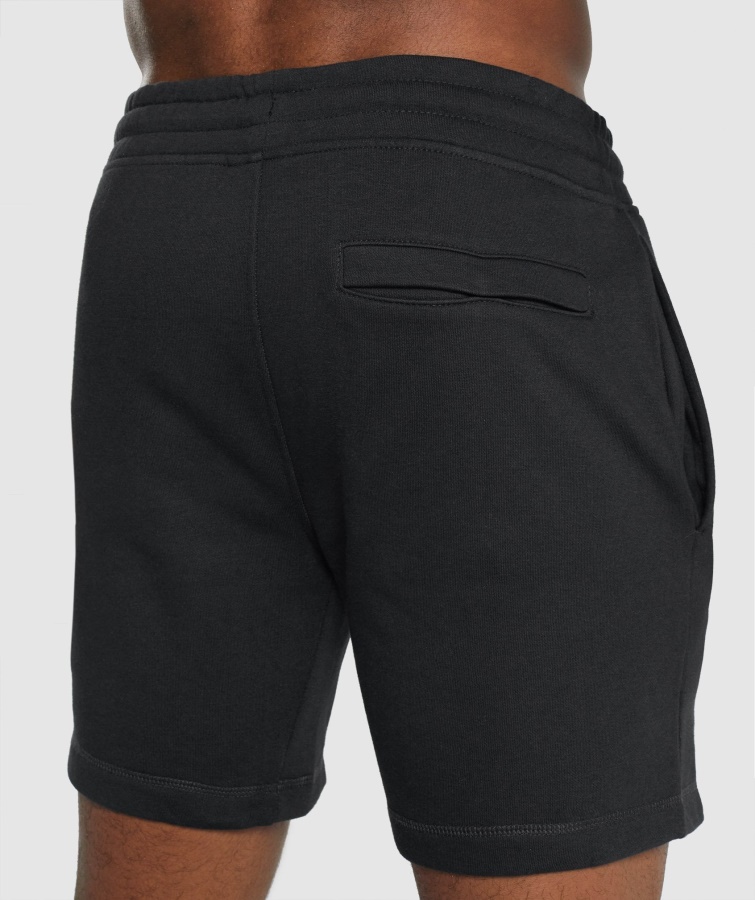 Pantalones Cortos Gymshark Con Escudo Negro