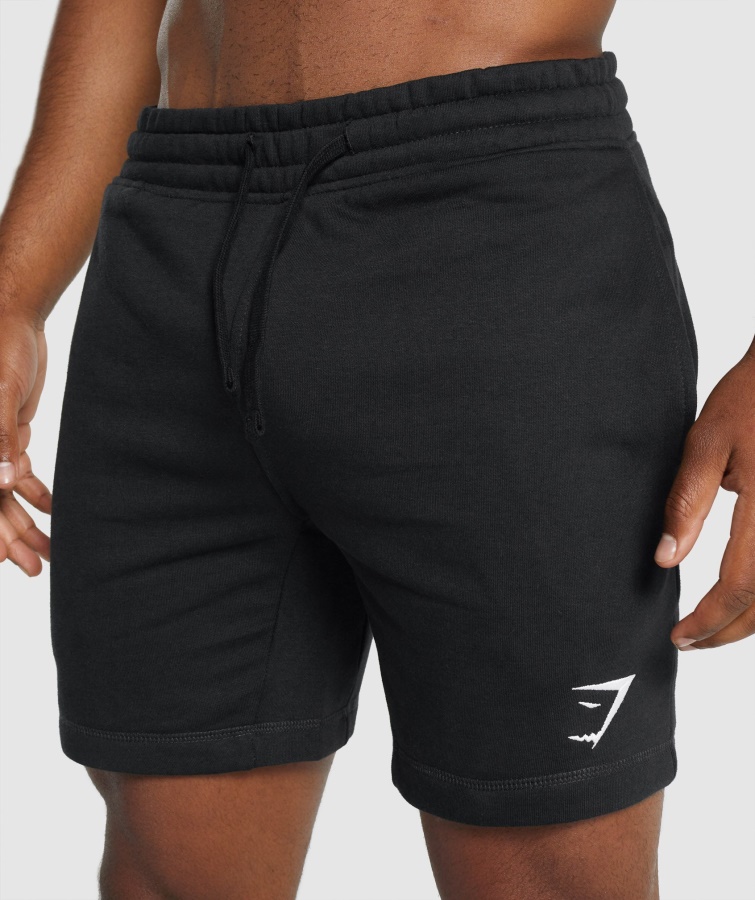 Pantalones Cortos Gymshark Con Escudo Negro
