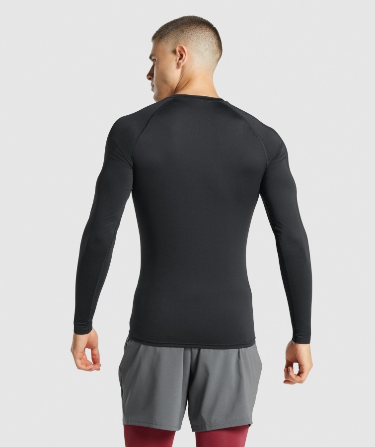 Camiseta Interior De Manga Larga Gymshark Black Element