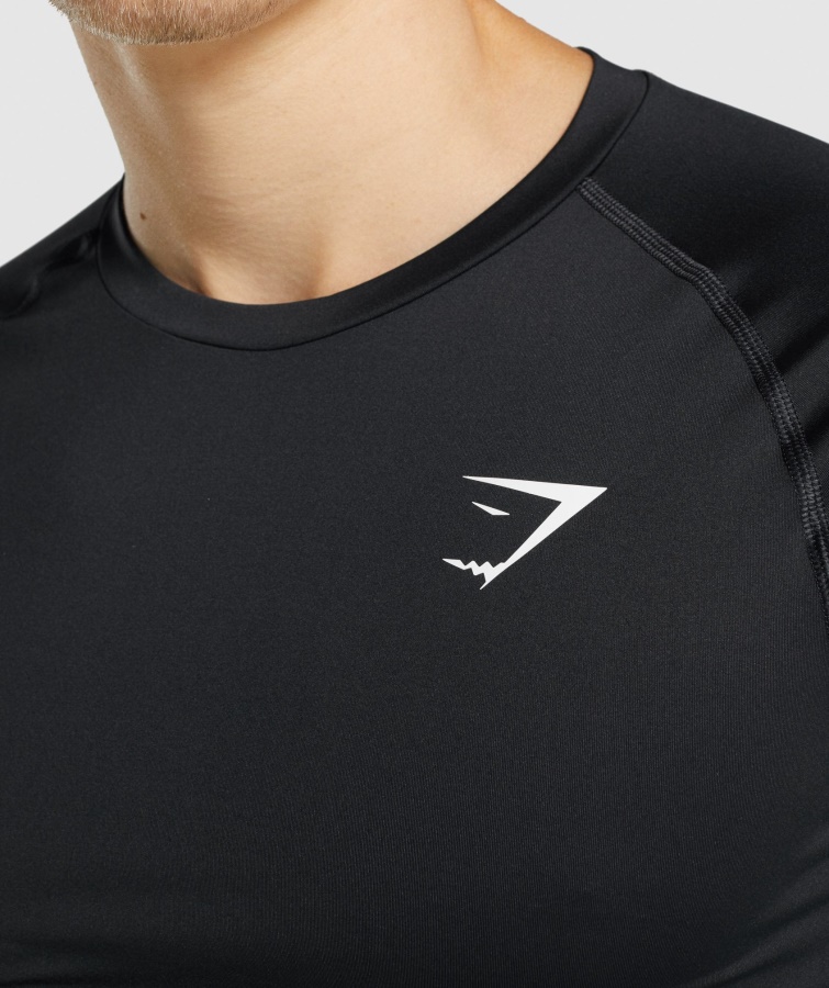 Camiseta Interior De Manga Larga Gymshark Black Element