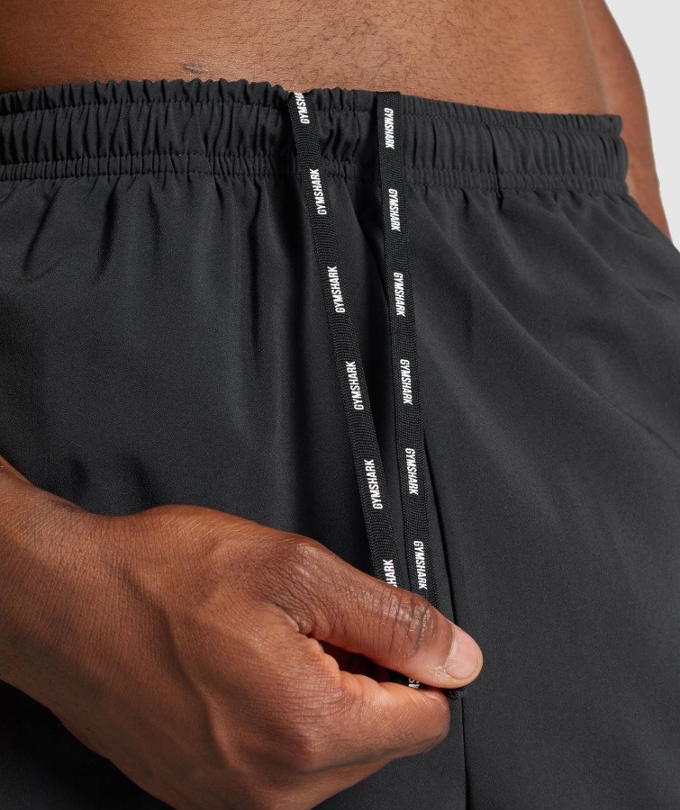 Shorts Deportivos Gymshark Negros Con Gráfico