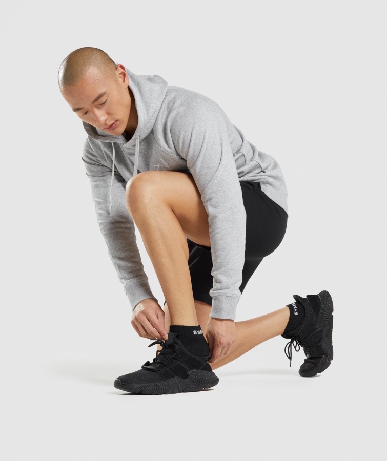 Gymshark Jacquard Negro Cuartos De Calcetines Paquete De 3