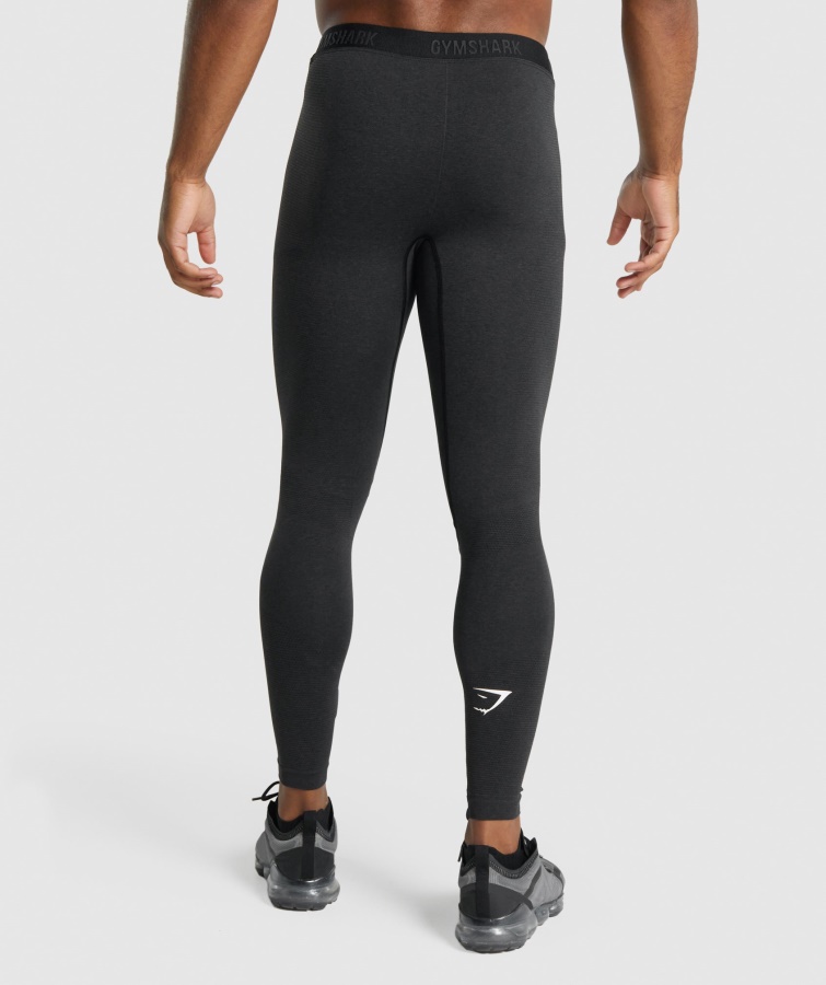 Gymshark Black Marl Vital Sin Costuras Legging