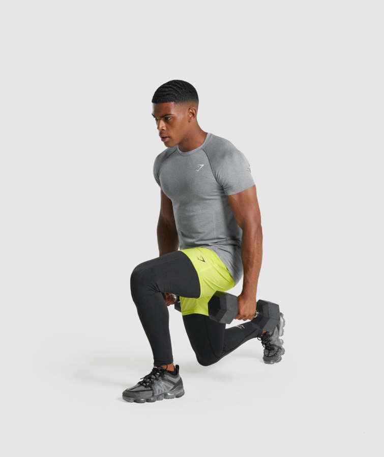 Gymshark Black Marl Vital Sin Costuras Legging