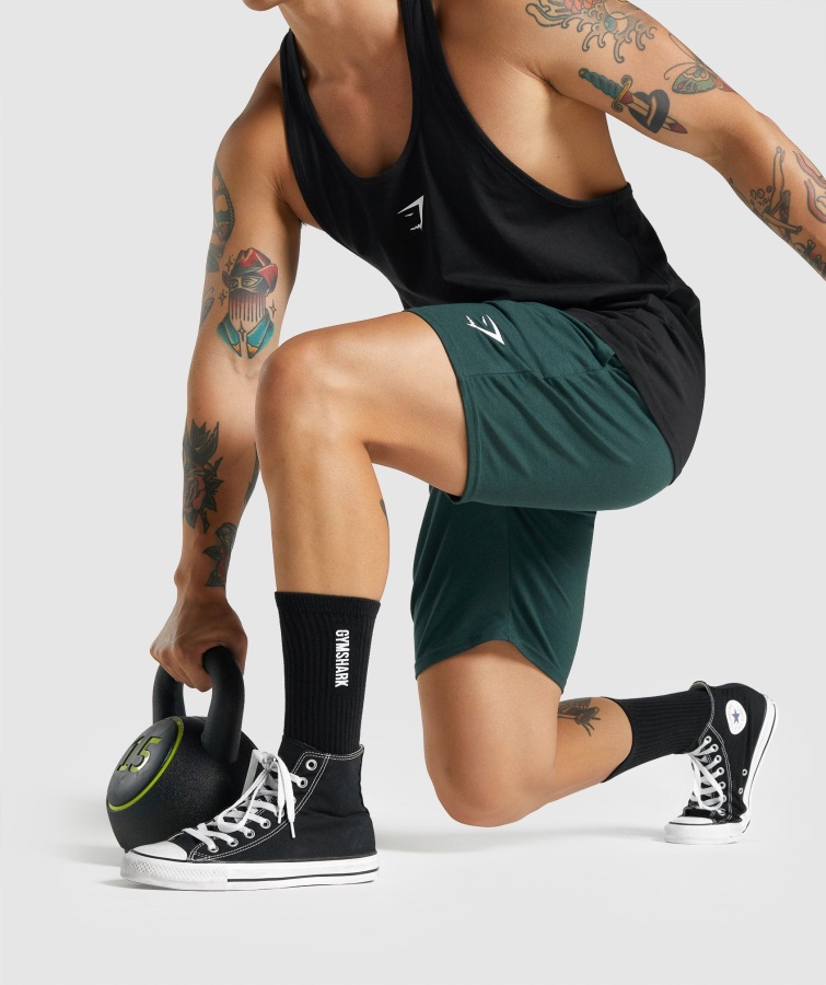 Paquete De 1 Calcetín Premium Bordado Gymshark Negro