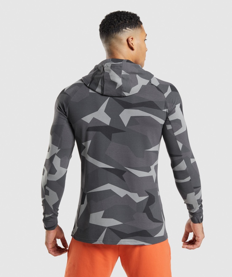 Gymshark Sudadera Con Capucha Y Estampado Negro