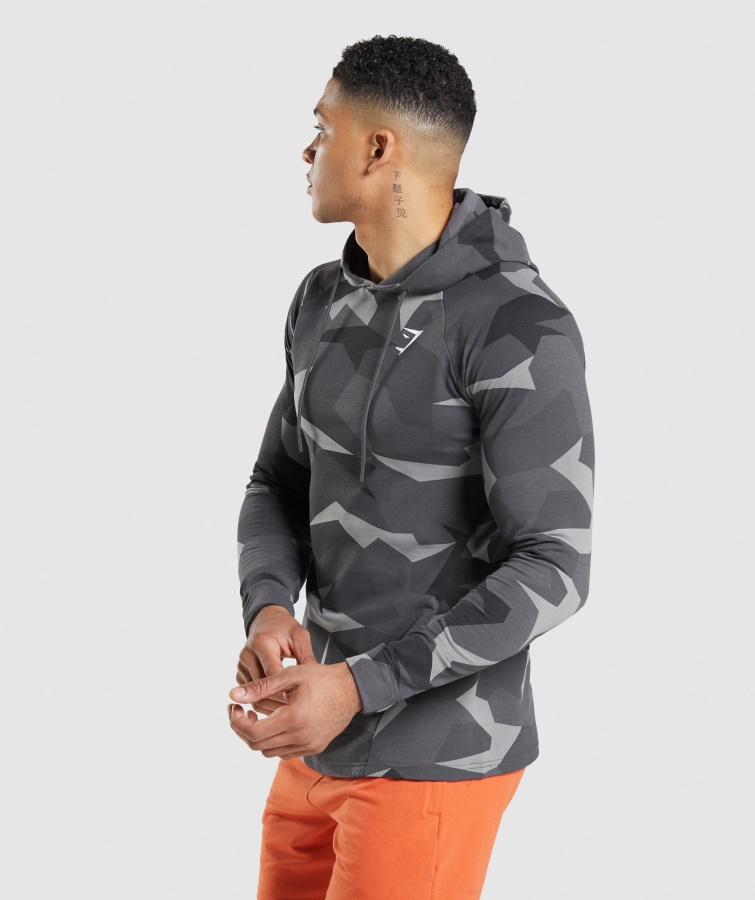 Gymshark Sudadera Con Capucha Y Estampado Negro