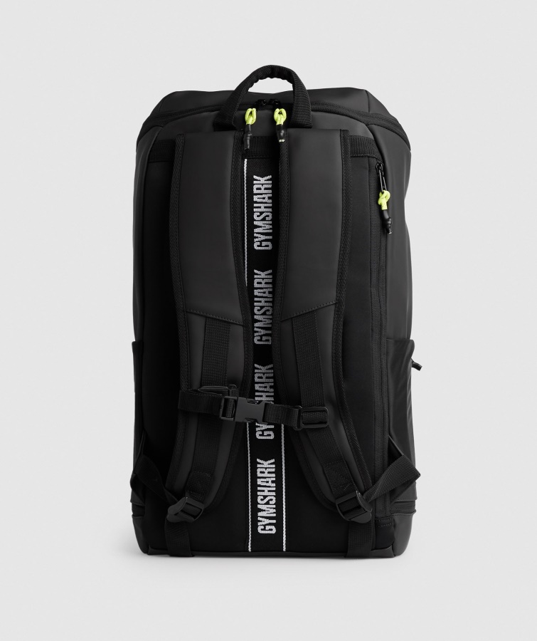 Mochila Elegante Gymshark Negro-verde Reactivo