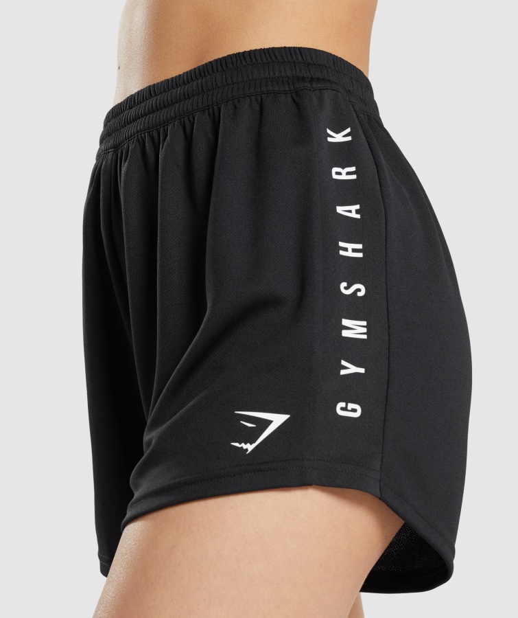 Gymshark Pantalones Cortos Deportivos Negros Sueltos