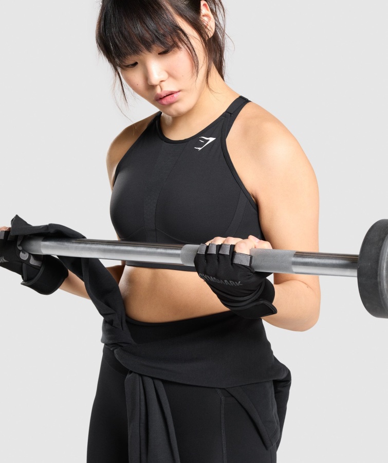 Guantes De Levantamiento De Pesas Negros Gymshark