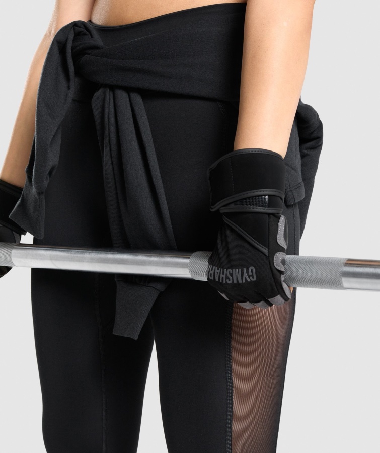 Guantes De Levantamiento De Pesas Negros Gymshark