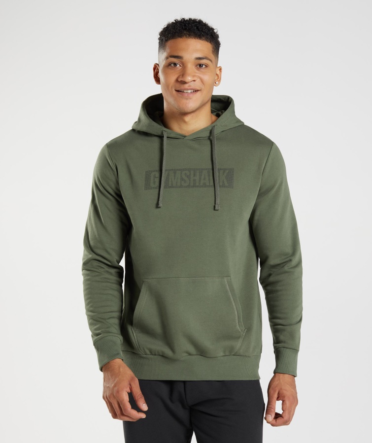 Gymshark Block Sudadera Con Capucha Core Oliva