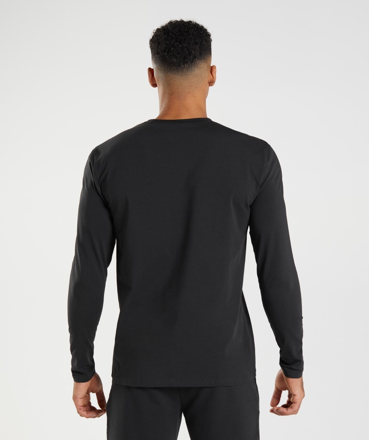 Camiseta De Manga Larga Gymshark Block Negra