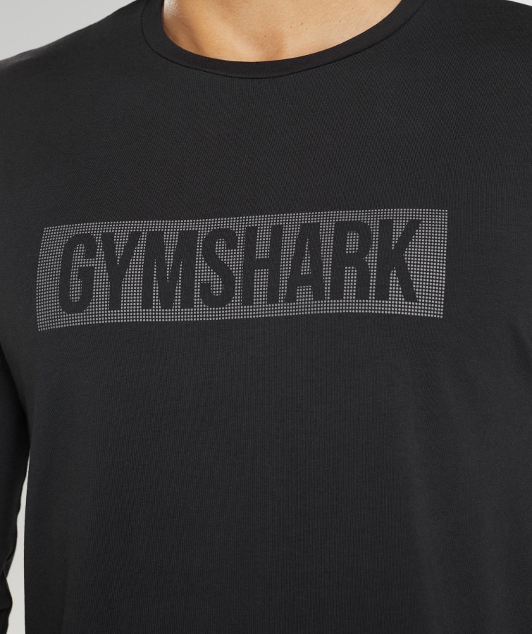 Camiseta De Manga Larga Gymshark Block Negra