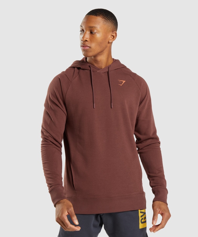 Sudadera Con Capucha Gymshark Negrita Marrón Cereza