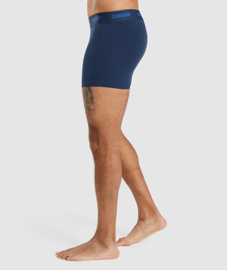 Gymshark Boxers 2pk Core Oliva-azul Marino