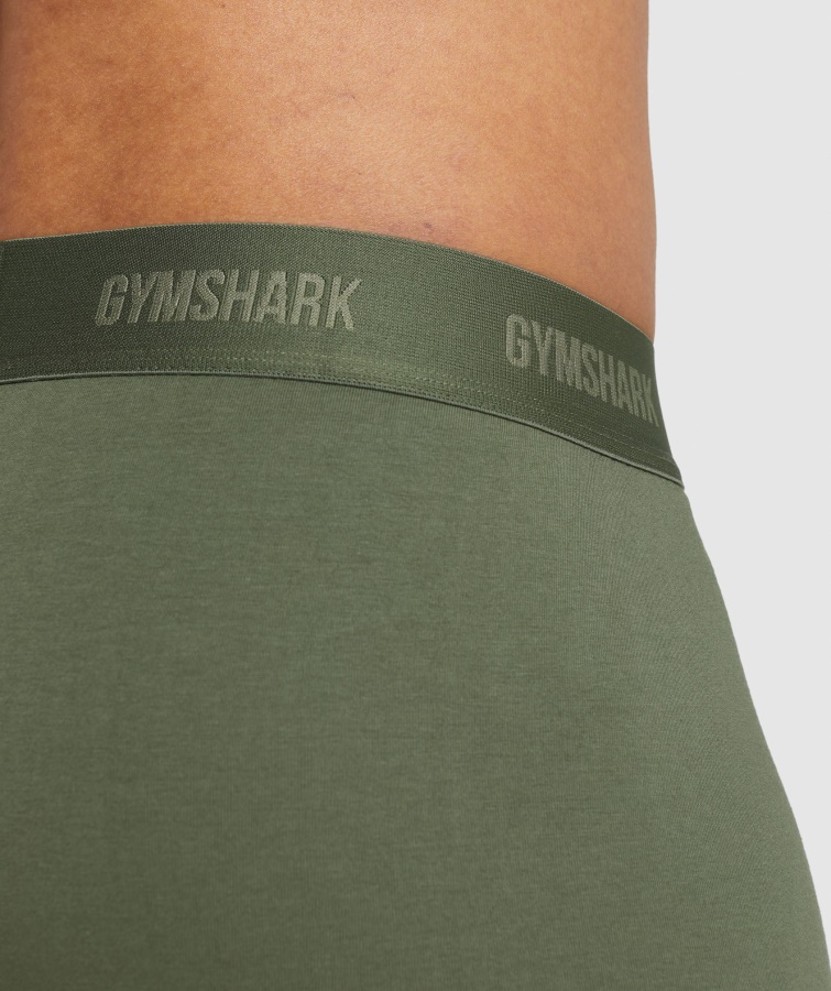Gymshark Boxers 2pk Core Oliva-azul Marino