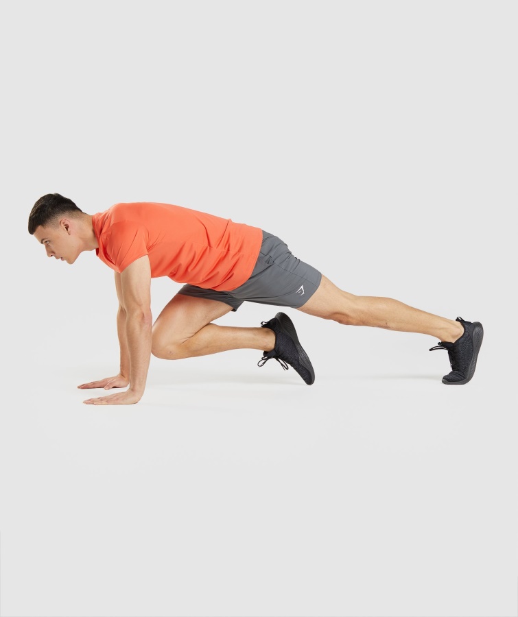 Pantalones Cortos De Llegada Gris Carbón Gymshark