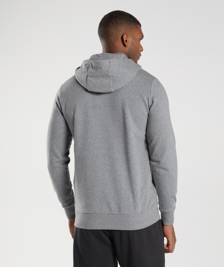 Gymshark Sudadera Con Capucha Gris Marga Con Relleno De Cabeza De Tiburón