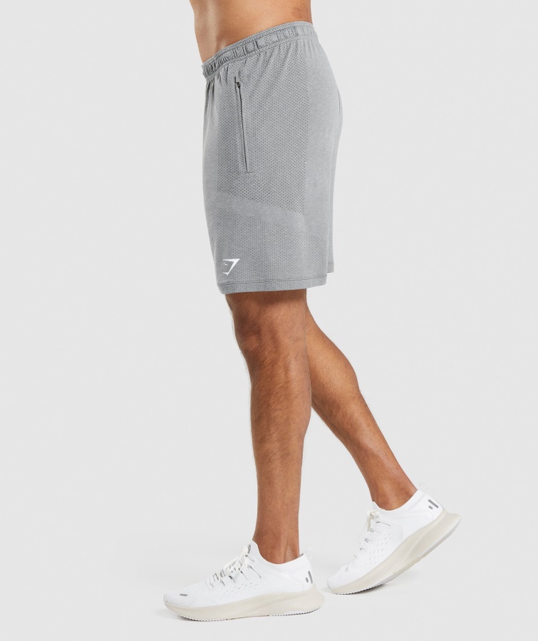 Shorts Gymshark Gris Antracita Jaspeado Vital Light