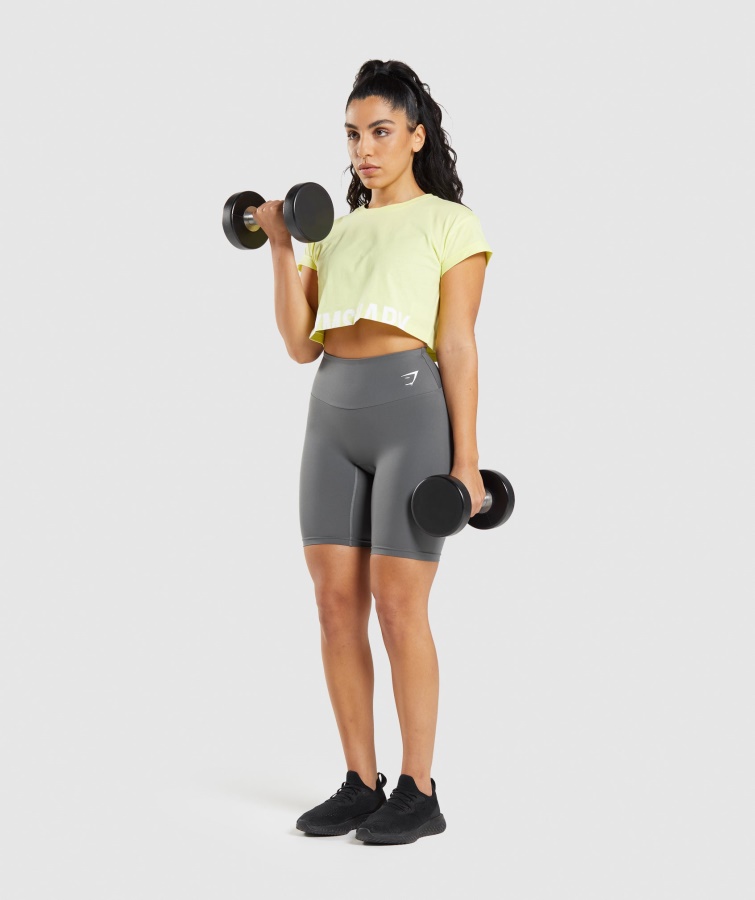 Shorts De Ciclismo De Entrenamiento Gymshark Gris Antracita