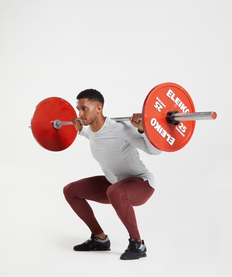 Mallas Sin Costuras Gymshark Marrón Cereza-granate Atlético 315