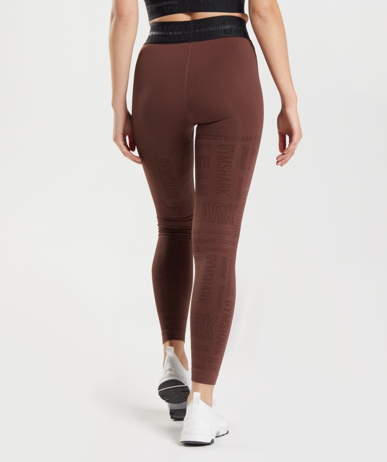 Gymshark Cereza Visión Marrón Legging