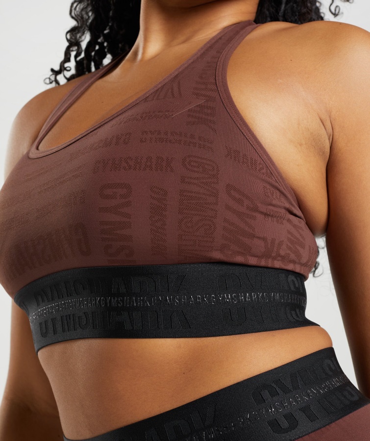 Sujetador Deportivo Gymshark Cherry Brown Vision