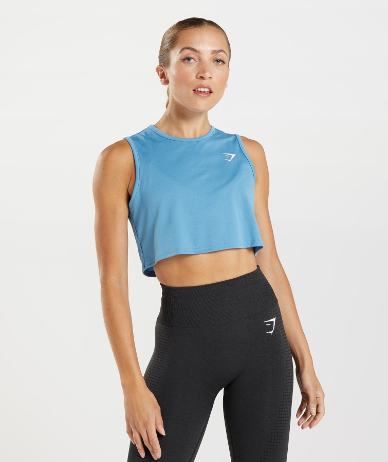 Gymshark Tanque De Cultivo De Entrenamiento Azul Costero