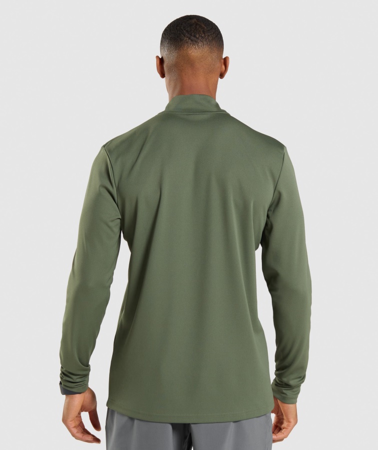 Jersey Con Cremallera Gymshark Core Olive Arrival 1-4