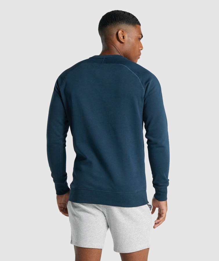 Sudadera Gymshark Escudo Azul Marino