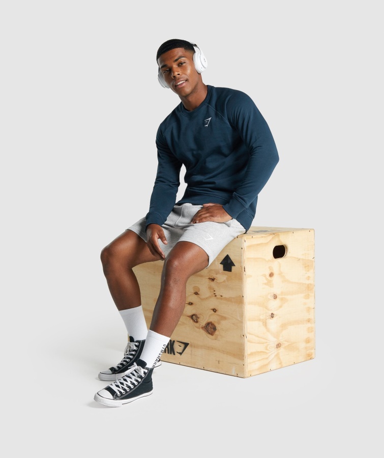 Sudadera Gymshark Escudo Azul Marino