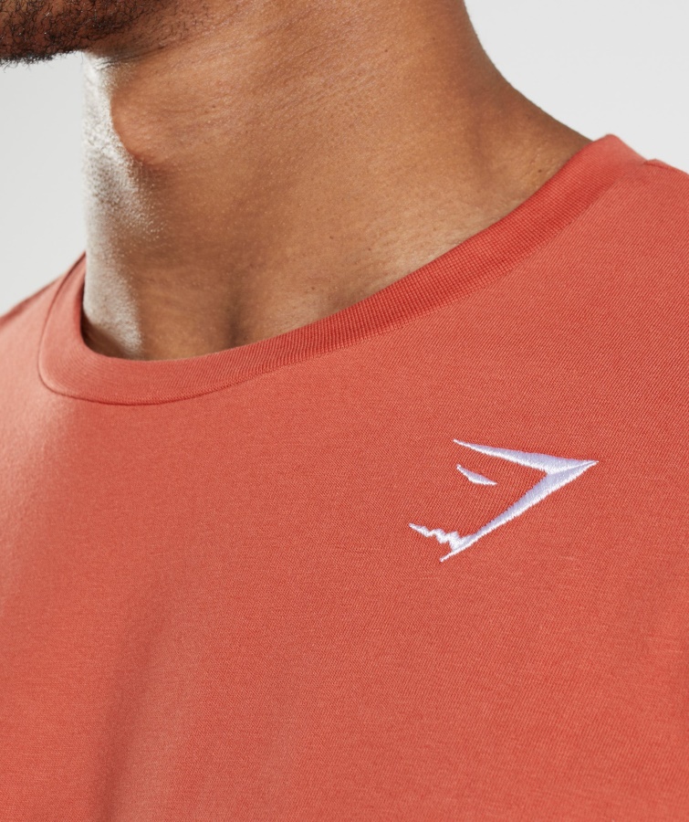 Gymshark Cresta Camiseta Tormenta Rojo