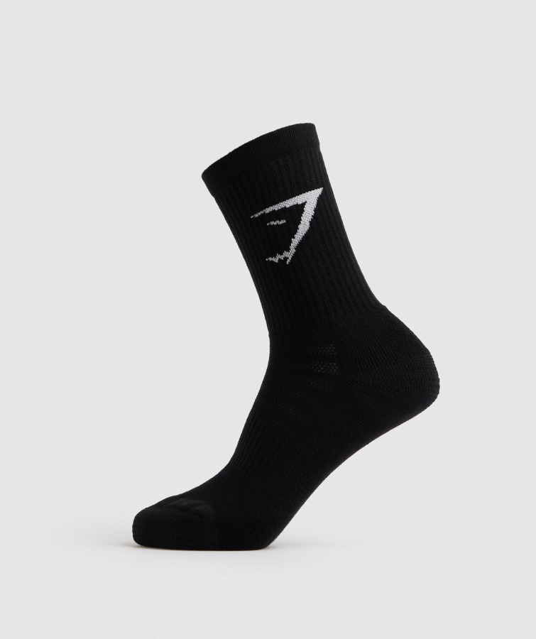 Gymshark Crew Calcetines 5pk Negro