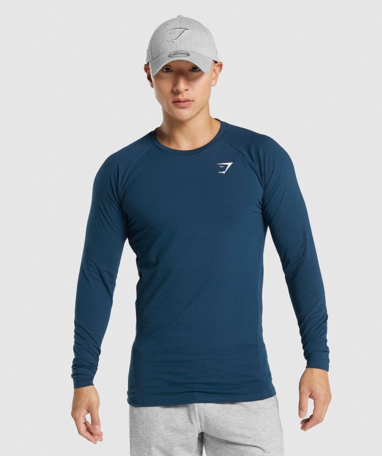 Gymshark Critical 2.0 Camiseta De Manga Larga Azul Marino