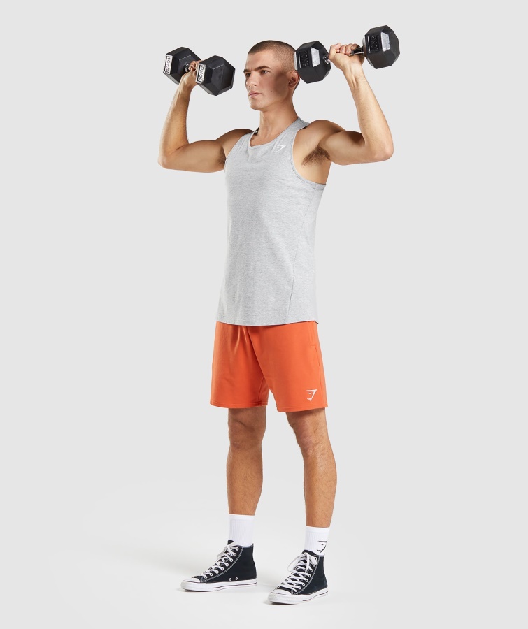 Camiseta De Tirantes Gymshark Critical 2.0 Gris Claro Jaspeado