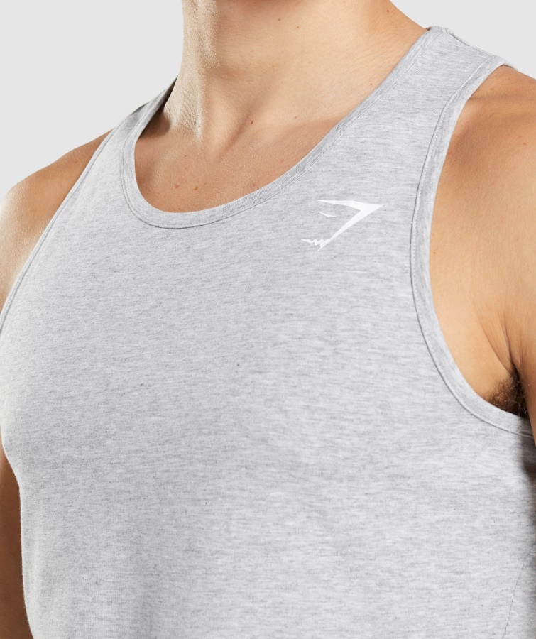 Camiseta De Tirantes Gymshark Critical 2.0 Gris Claro Jaspeado
