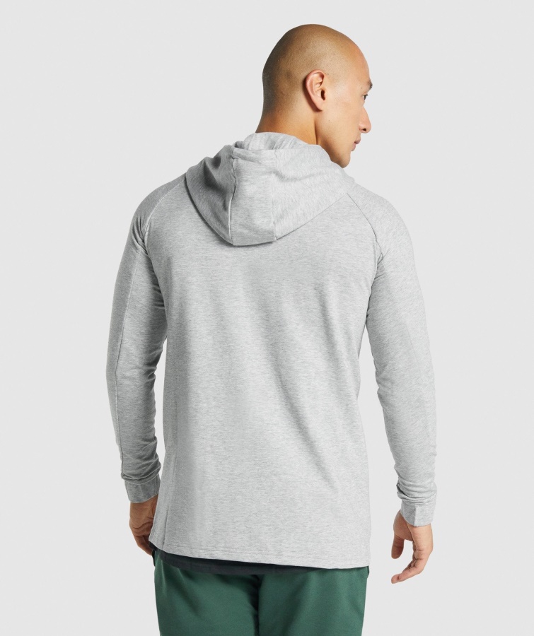 Sudadera Con Cremallera Gymshark Critical 2.0 Gris Claro Jaspeado