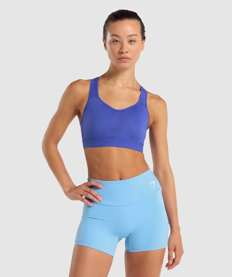 Sujetador Deportivo De Sujeción Alta Ligero Azul Oscuro Gymshark