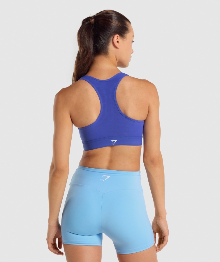 Sujetador Deportivo De Sujeción Alta Ligero Azul Oscuro Gymshark