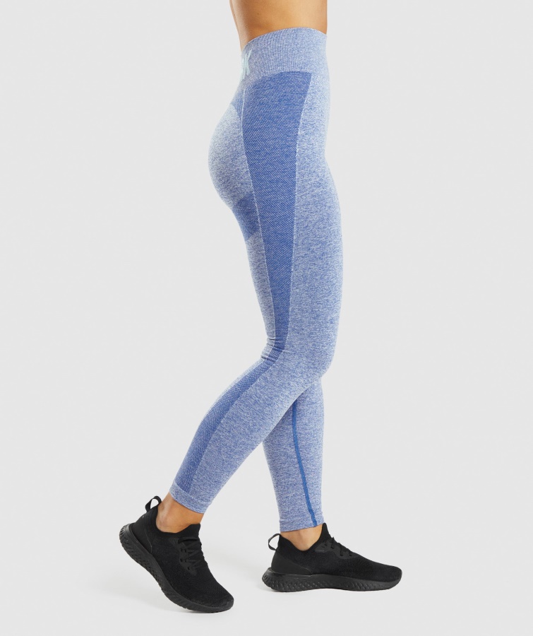 Leggins De Talle Alto Gymshark Earl Blue Marl Flex