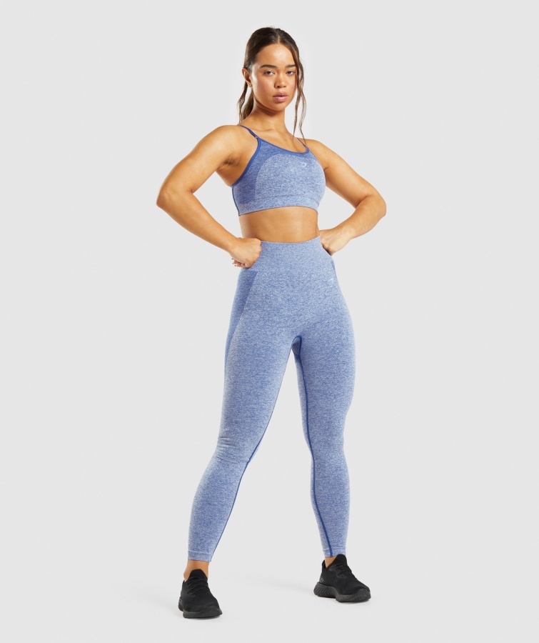 Leggins De Talle Alto Gymshark Earl Blue Marl Flex