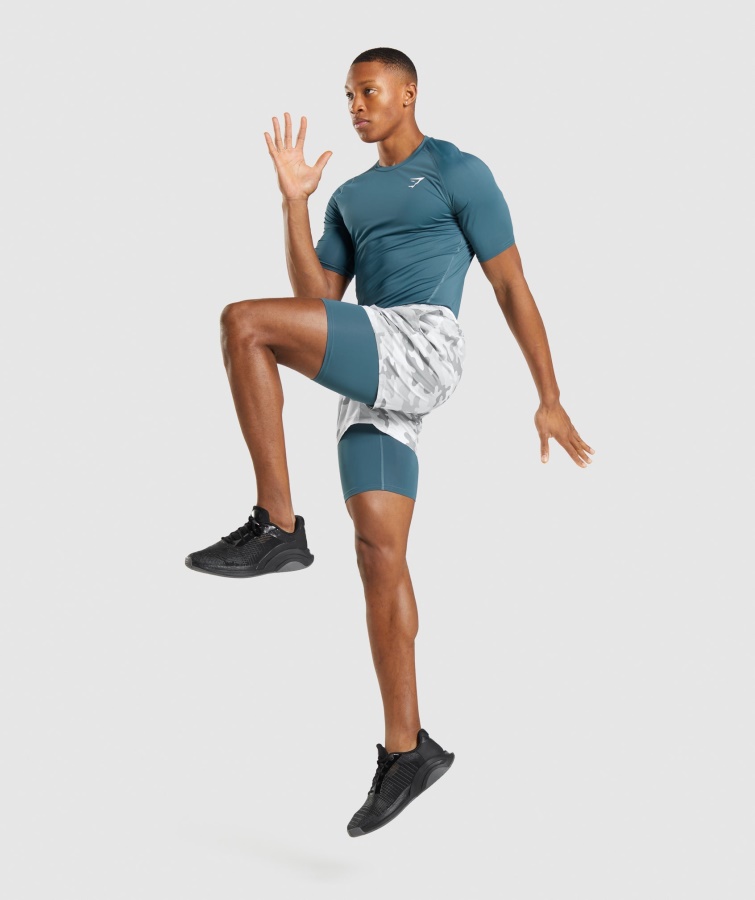 Camiseta Interior Gymshark Element Verde Azulado Toscano